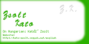 zsolt kato business card